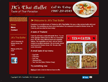 Tablet Screenshot of jksthaibuffet.com